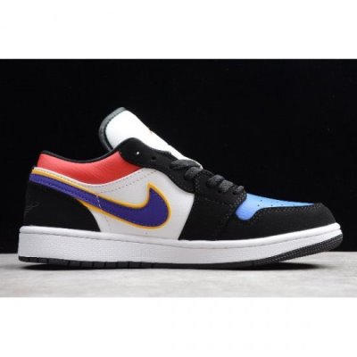 Nike Air Jordan 1 Low Lakers Top 3 Siyah / Mor Basketbol Ayakkabısı Türkiye - HR9OBAEF